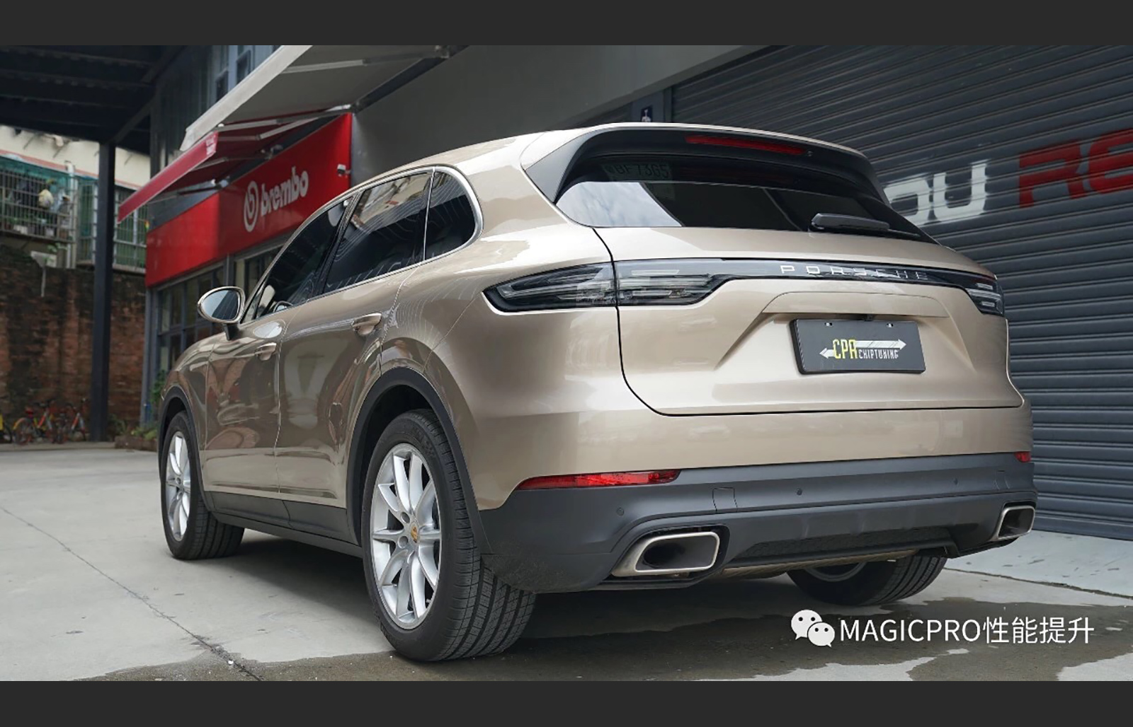 Porsche SUV with CPA chip tuning